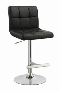 29" BAR STOOL, BLK, 18.50"W x 19.00"D x 38.50-42.50"H