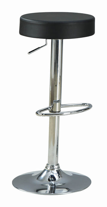 ADJ. BAR STOOL, BLACK, 14.00