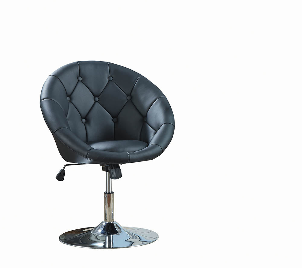 ACCENT CHAIR, BLK, 26.75