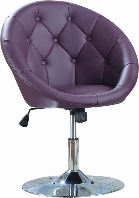 ACCENT CHAIR, PURPLE, 26.75