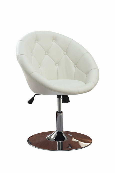 ACCENT CHAIR, WHT, 26.75