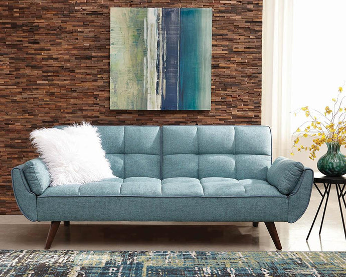 SOFA BED, TURQUOISE BLUE, 83.50 X 35.50 X 33.00