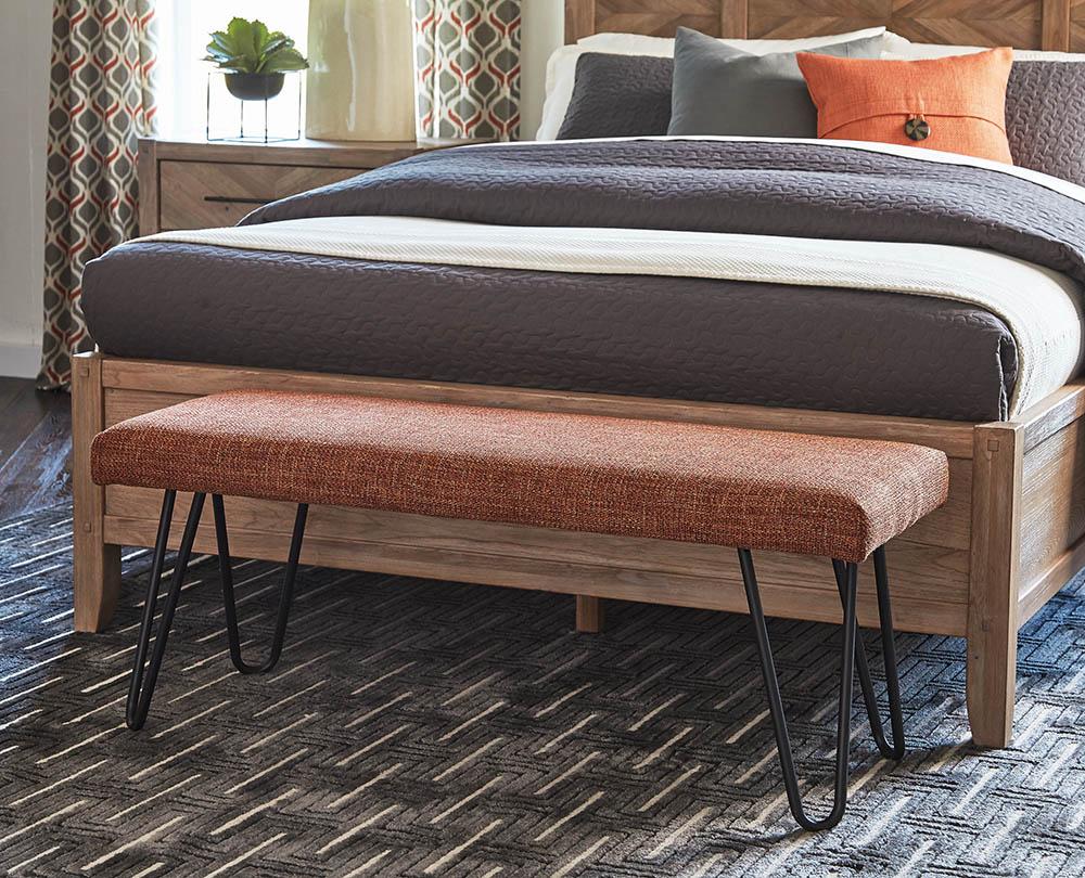 BENCH, GTA -GABRIEL-BURNT ORANGE, 47.00 X 16.00 X 18.50