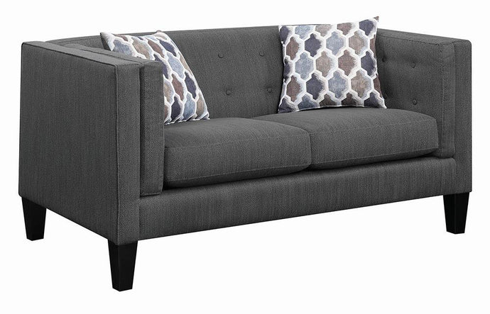 LOVE SEAT, DUSTY BLUE, 61.00 X 34.00  32.00