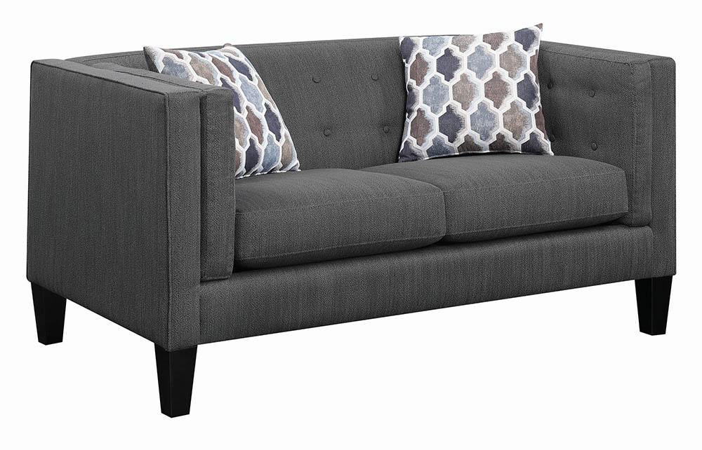 LOVE SEAT, DUSTY BLUE, 61.00 X 34.00  32.00