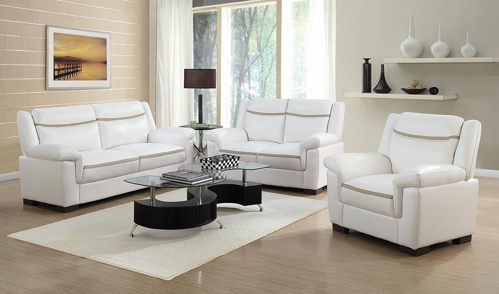 SOFA, SNOW WHITE, 78.50 X 36.00 X 37.00”H