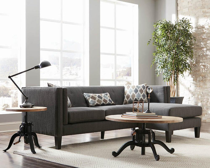 SECTIONAL, DUSTY BLUE, 90.50 X 59.50 X 32.00''H