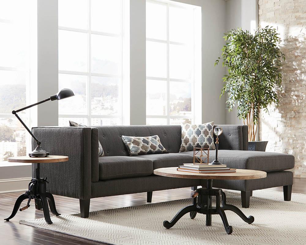 SECTIONAL, DUSTY BLUE, 90.50 X 59.50 X 32.00''H