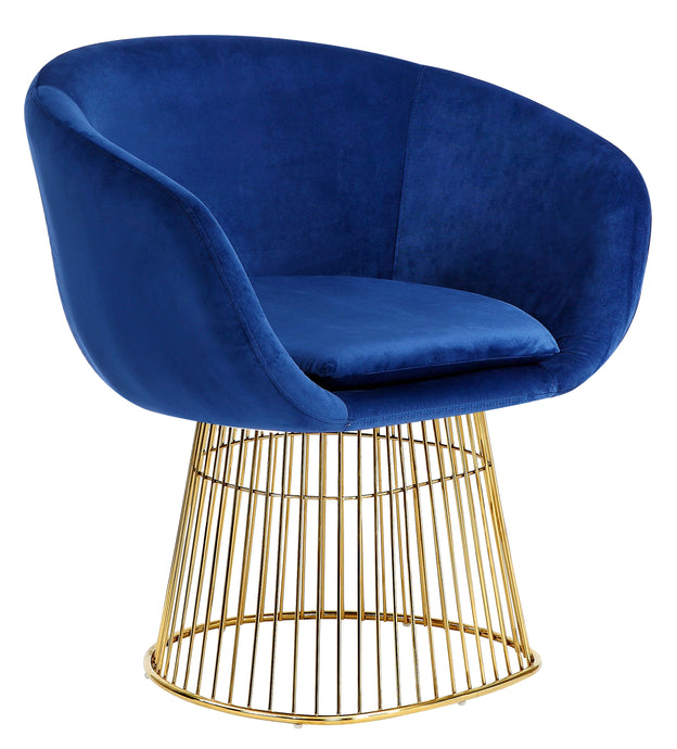 Dylan Navy Velvet Accent Chair