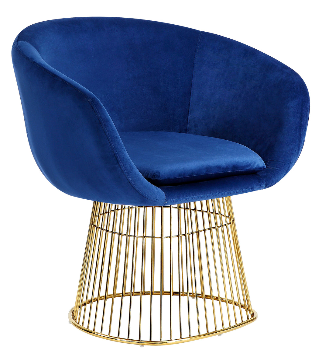 Dylan Navy Velvet Accent Chair
