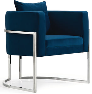 Pippa Navy Velvet Accent Chair