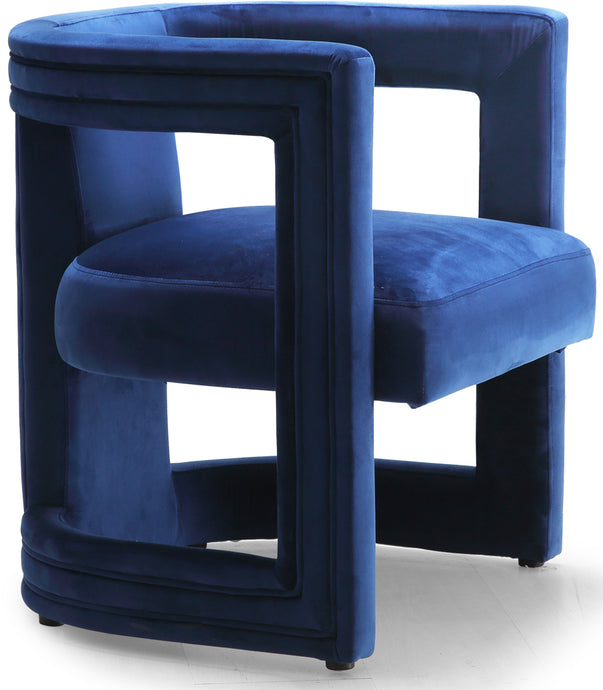 Blair Navy Velvet Accent Chair