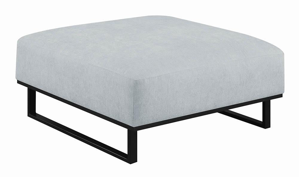 OTTOMAN, GREY, 38.00 X 38.00 X 18.00''H