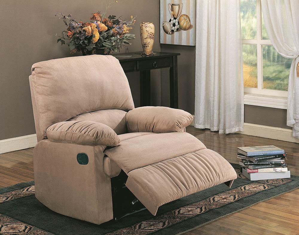RECLINER, TAN, 35.00 X 35.00 X 40.00''H
