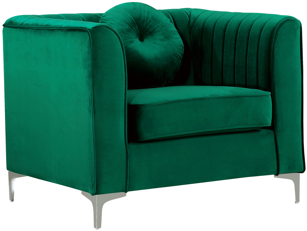 Isabelle Green Velvet Chair