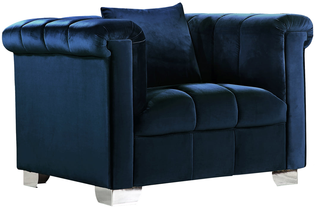 Kayla Navy Velvet Chair
