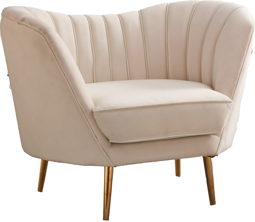 Margo Cream Velvet Chair