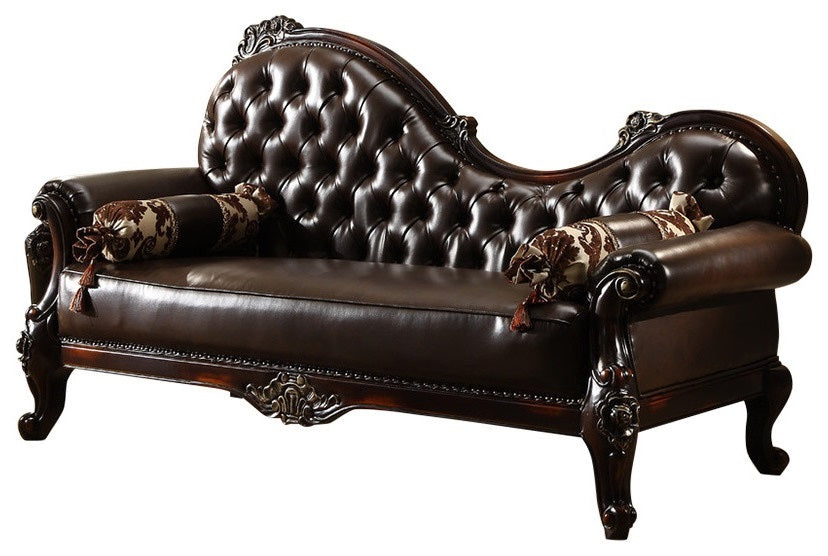 Barcelona Brown Leather Chaise