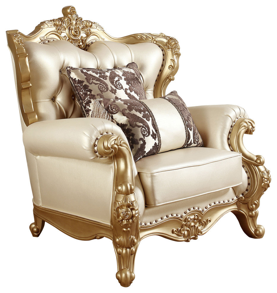 Bennito Pearl Leather Chair