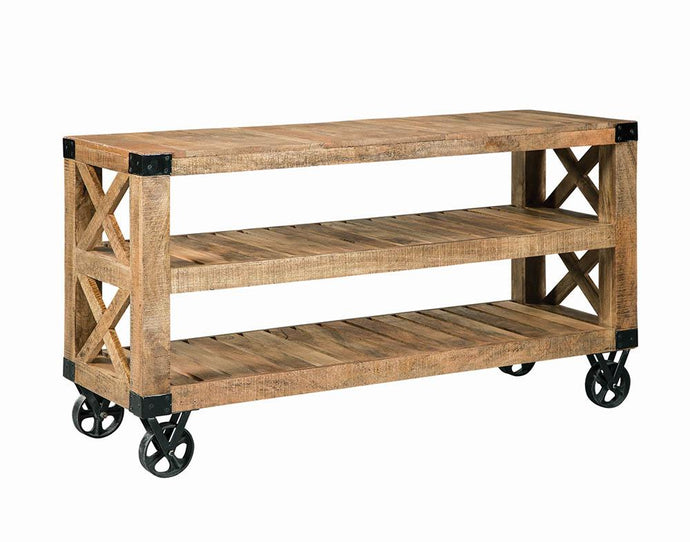 E.TABLE, VINTAGE BOURBON, 24.25 X 25.50 X 26.25