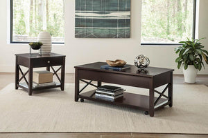 END TABLE, CHOCOLATE CHROME, 23.50"DIA X 23.50"H