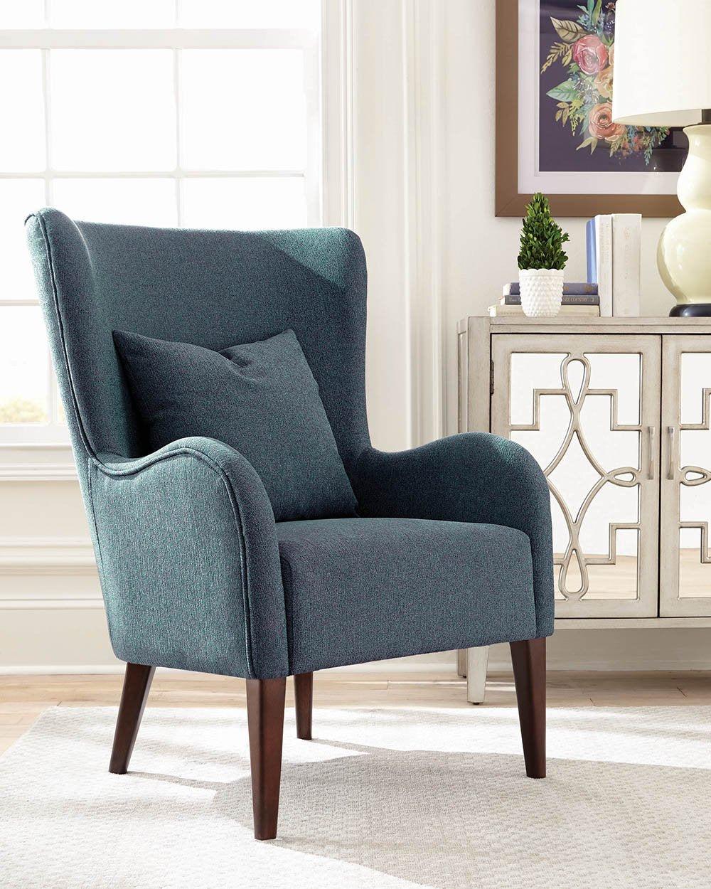 ACCENT CHAIR, TAUPE, 26.00 X 28.50 X 35.50