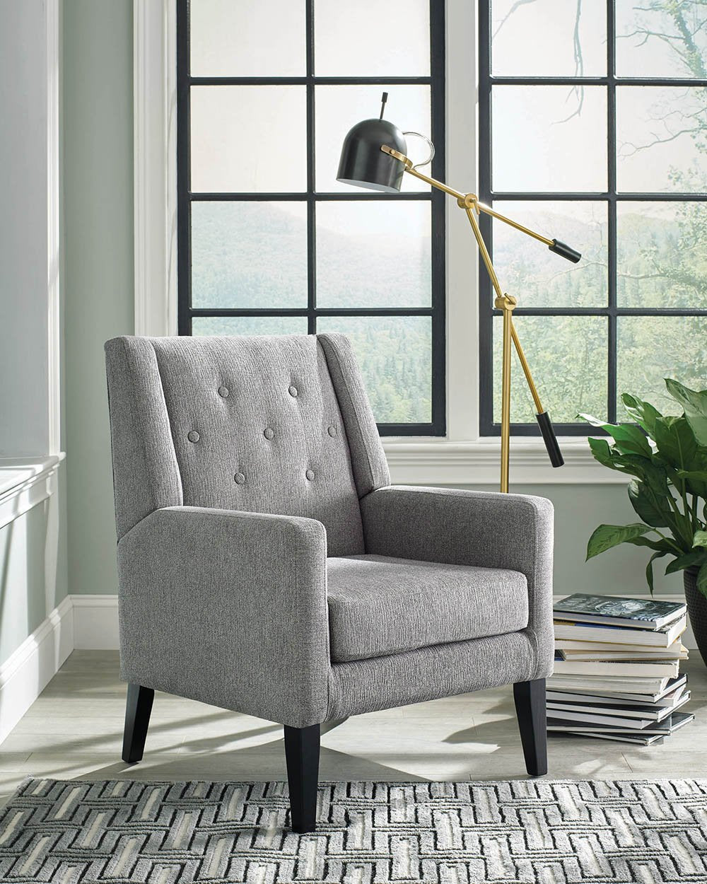 ACCENT CHAIR, BROWN, 29.00 X 29.50 X 30.50