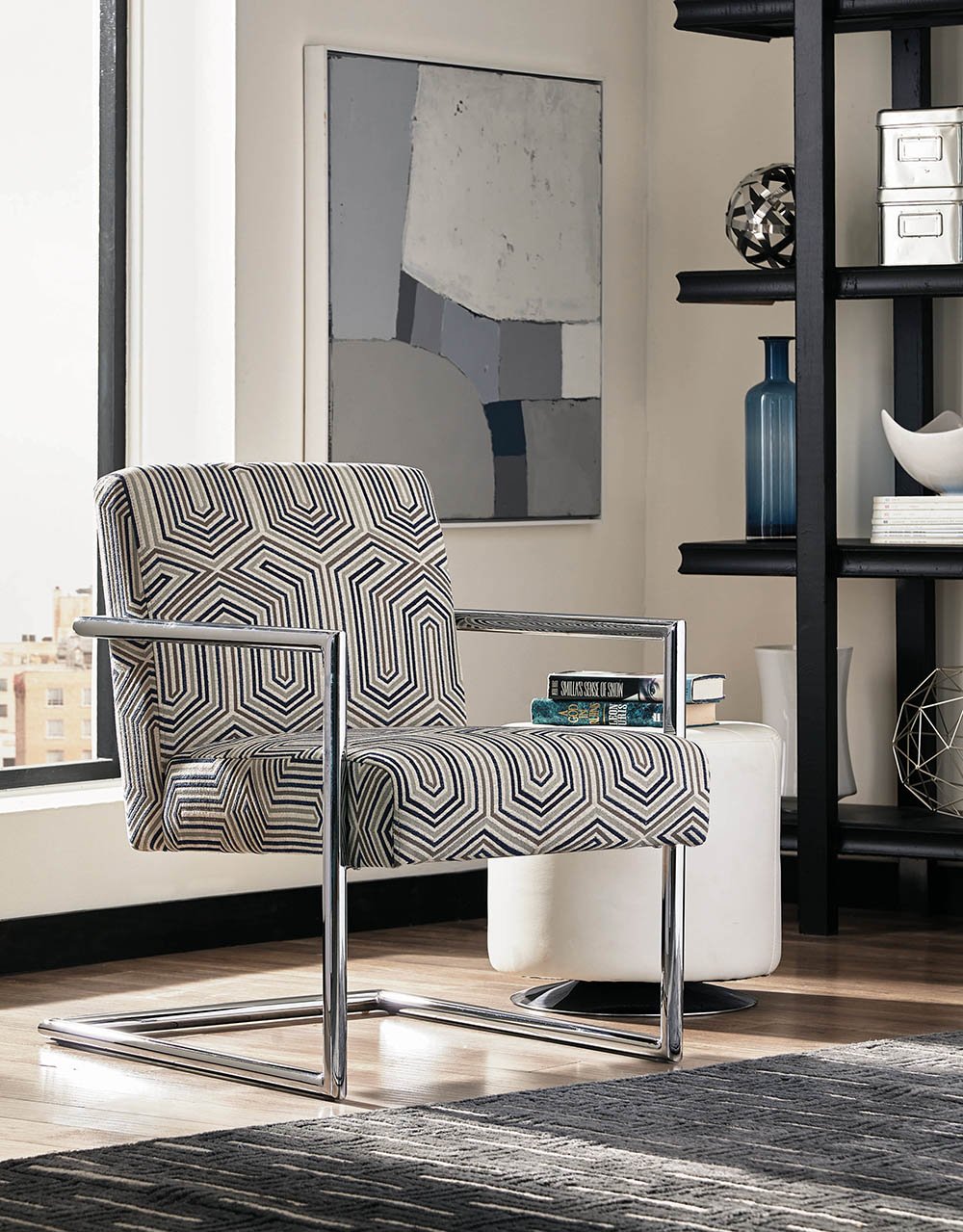 ACCENT CHAIR, BROWN, 29.00 X 29.50 X 30.50
