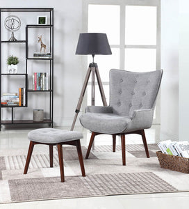 CHAIR, GREY/WHITE, 30.50 X 36.00 X 41.00"H