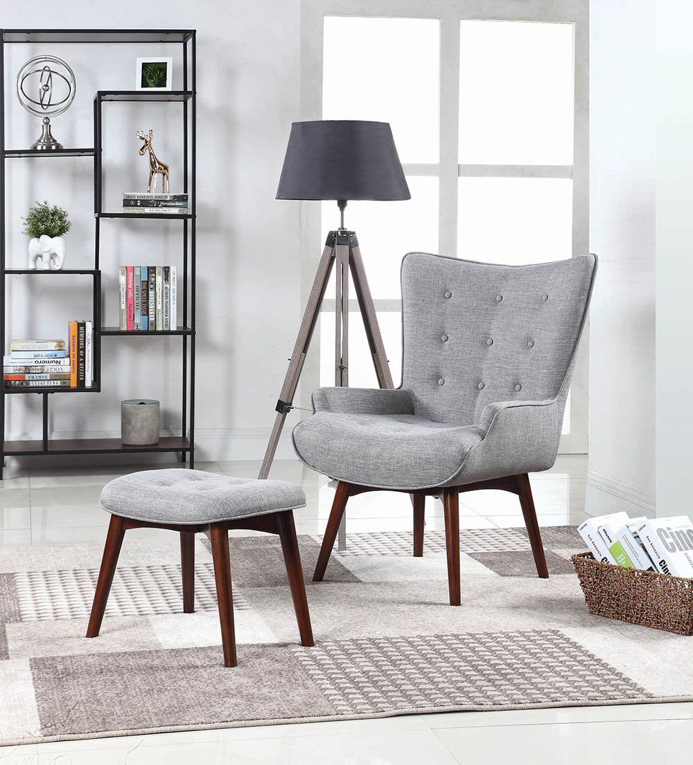 CHAIR, GREY/WHITE, 30.50 X 36.00 X 41.00