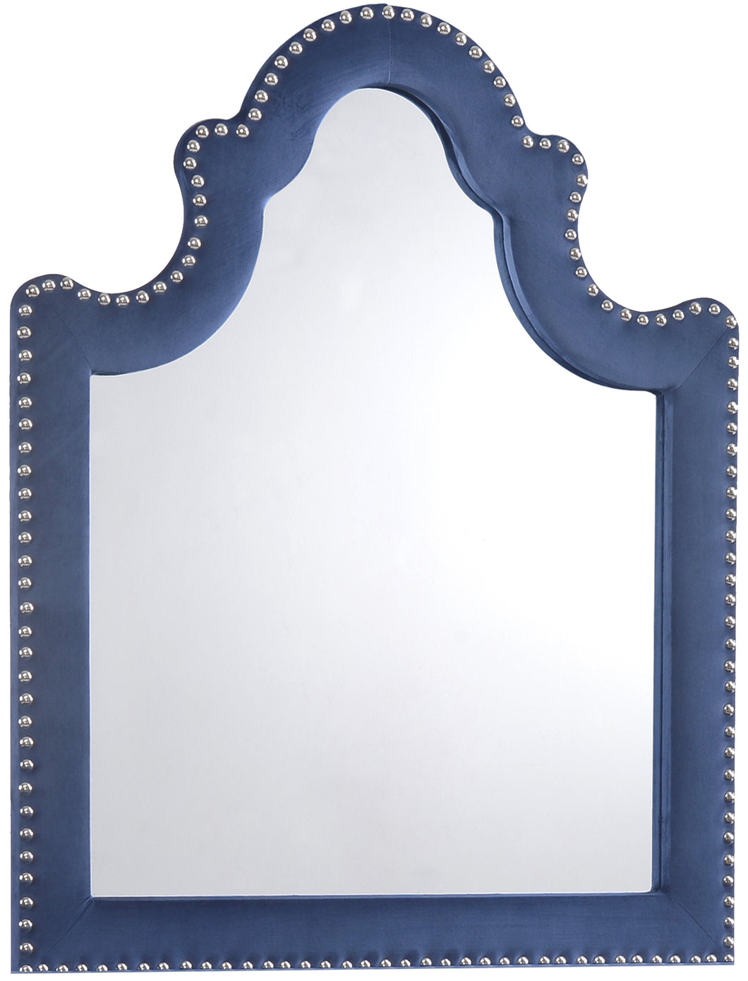 Caroline Navy Velvet Mirror